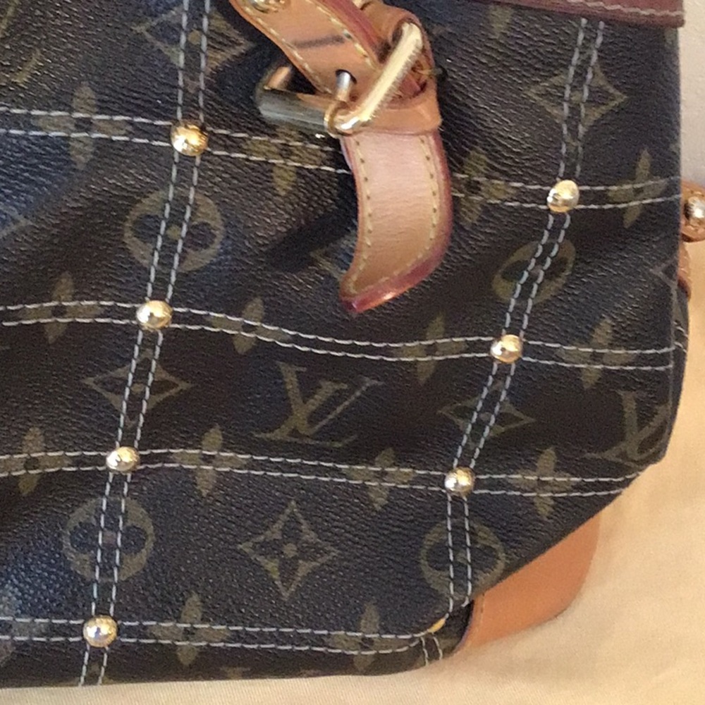 Louis Vuitton Monogram Riveting Handbag - Picture 5 of 16